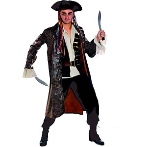 Pirata Jack Sparrow Couro - SOMENTE ALUGUEL