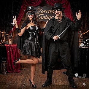 Fantasias Casal Zorro Adulto - SOMENTE ALUGUEL