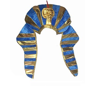 Chapéu Faraó Pelúcia Azul