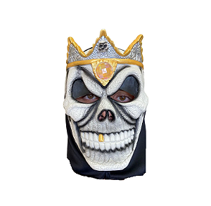 Máscara Látex Caveira Rei Capuz