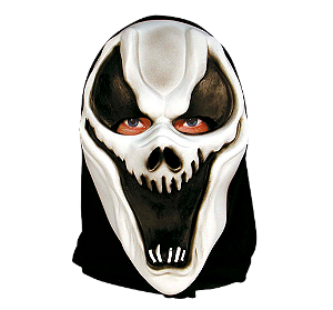 Máscara Látex Fantasma c/ Capuz III