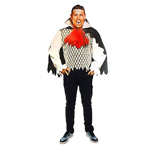 Fantasia Vampiro Drácula Renda Adulto - SOMENTE ALUGUEL