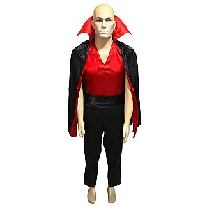 Fantasia Vampiro Vilão Adulto - SOMENTE ALUGUEL