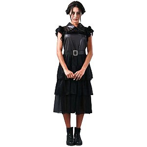 Fantasia Wandinha Baile Luxo Adulto - SOMENTE ALUGUEL