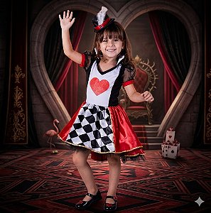 Fantasia Infantil Dama de Copas Leg