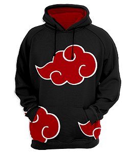 Blusa de Frio Moletom Naruto Preta - Feminino e Masculino - Olá Wear - Modelos Personalizados de Blusas de Frio Moletom.