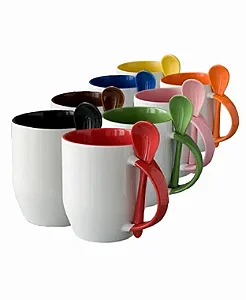 Canecas Personalizadas com Colher 325 ml