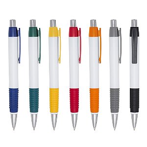 Kit 100 peças - caneta plástica personalizada 511