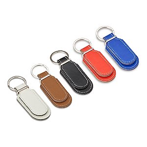 KIT 50 PEÇAS - CHAVEIRO COURO SINTÉTICO PERSONALIZADO 18760