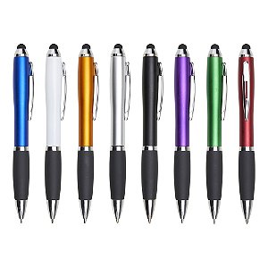 Kit 50 peças Caneta Plástica Touch 13230