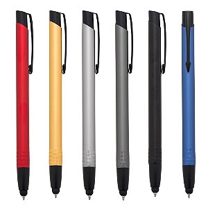 100 Canetas Metal  c/ Touch Personalizadas 2055