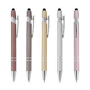 100 Canetas Metal  c/ Touch Personalizadas 5010