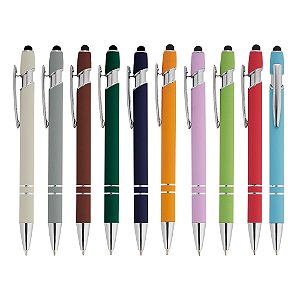 50 Canetas Metal  c/ Touch Personalizadas 5015