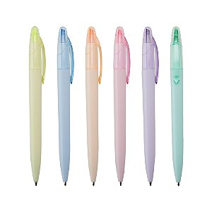 Kit 50 peças Caneta Marca Texto Personalizada cód.: 6055