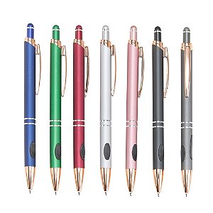 Kit 50 peças Caneta Metal  c/ Touch Personalizada 06086C