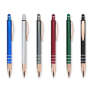 Kit 50 peças Caneta Metal  c/ Touch Personalizada 06087C