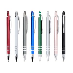 Kit 50 peças Caneta Metal  c/ Touch Personalizada 08161T