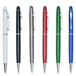 Kit 1000 peças Caneta Metal  c/ Touch Personalizada 18543