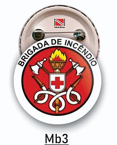 Botons BRIGADA - 2,5 cm - 50 peças