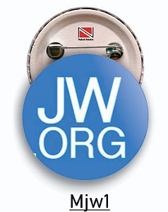Botons Campanha JW - 3,5 cm - 50 peças