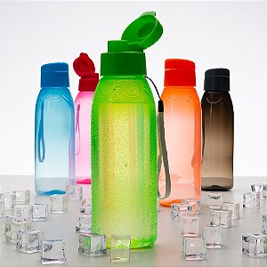 Kit 10 peças Squeeze Plástico 700ml 18556 Personalizado