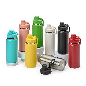 50 Garrafas Térmica Inox 550ML Personalizado 08195