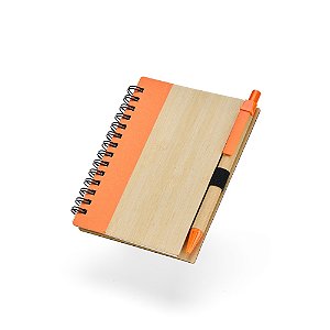 Kit 50Caderno Ecológico com Caneta Personalizado 18937