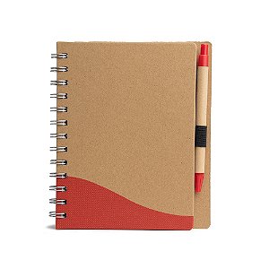 Kit 100 Caderno Ecológico c/ Caneta Personalizado 06098