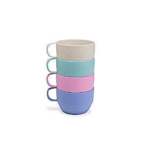 50 Canecas Palha de Trigo 300ml Personalizadas 18862