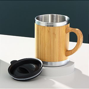 10 CANECAS DE BAMBU 300ML PERSONALIZADA 3099