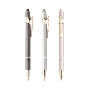 Kit com 100 Canetas Metal  c/ Touch Personalizada 05012