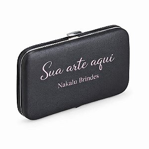 Kit Manicure 7 Peças Personalizado em Estojo de Couro Sintético - 01361B