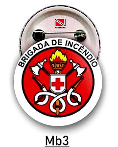 Botons BRIGADA - 3,5 cm - 100 peças