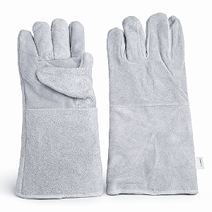 Luva de Raspa Com Forro Térmico Para Soldador 20CM