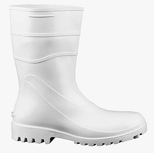 Bota Pvc Branca Cano Médio Bracol