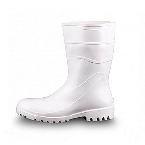 Bota Pvc Branca Cano Médio Bracol