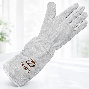 Luva Mista Vaqueta/Raspa Meleto Punho 20cm