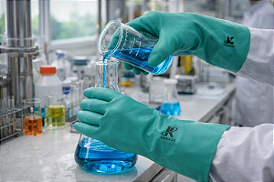 Luva Nitrílica Kalipso KA10 Verde CA 11769