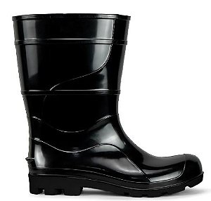 Bota PVC Cano Longo Crival Preta Com Forro CA 32177