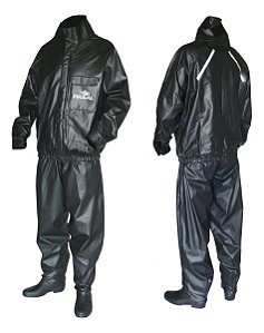 Conjunto Capa de Chuva Motociclista Impermeável PVC Plus Piracapas