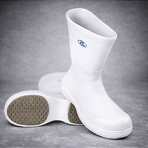 Bota Antiderrapante Cano Longo Branco BB86 Soft Works Bico Composite