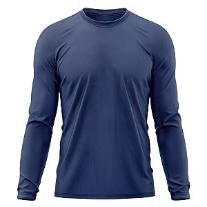 Kit 2 Camisa térmica Gola Alta com proteção UV - 2 Marinho / P