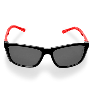 Oculos Kalipso Cancun Cinza Haste Vermelha