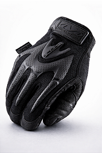 Luva Tática Spandex Couro Sintético Mechanix M-Pact Preta Tamanho P