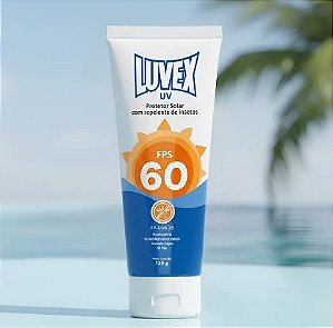 Protetor Solar Uv Fps 60 Com Repelente 120g Luvex