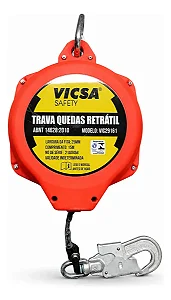 Trava Quedas Retrátil Vicsa Com Fita De 15 metros