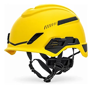 Capacete Alpinista Catraca Com Jugular V-gard H1 Msa Amarelo