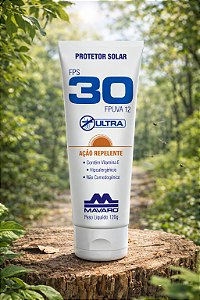 Protetor Solar 30 FPS Com Repelente Mavaro 120G
