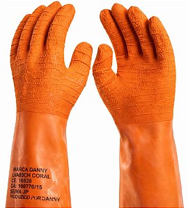 Luva Látex Alta Temperatura Coral Danny