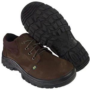 Bota Bico de PVC Cano Curto Ecosafety PS134 Café CA 11677